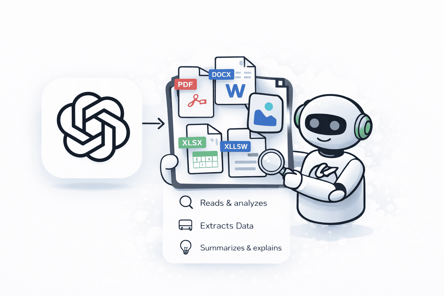 دليل تحليل ملفات PDF وWord وExcel والصور
